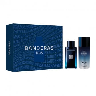 Cofre Antonio Banderas Perfume The Icon Men EDT 100 ml + Desodorante 150 ml