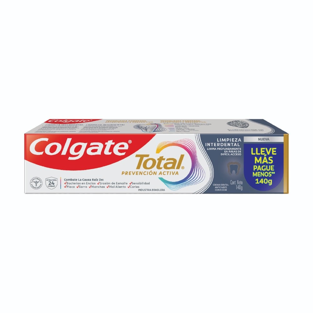 Pasta de Dientes Colgate Total Limpieza Interdental 140 g