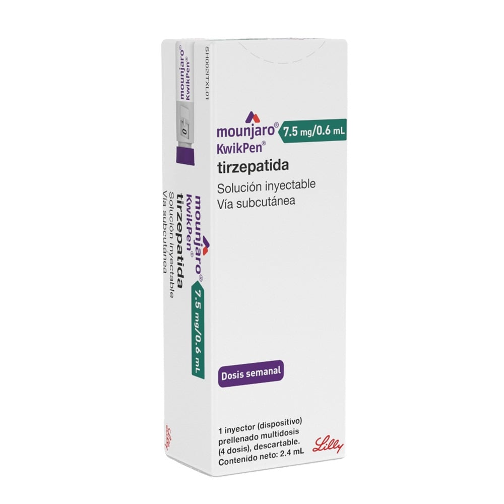 Mounjaro 7.5 mg/0.6 ml Solución Inyectable 1 Inyector Prellenado Multidosis 