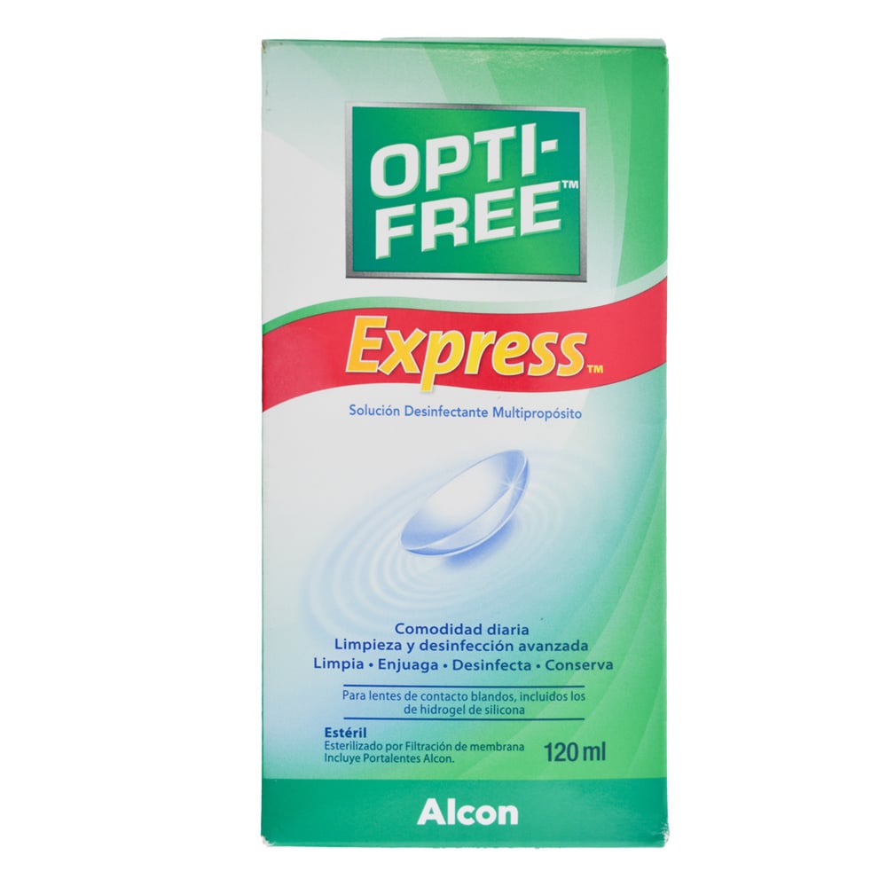 Opti-Free Express Solución para Lentes de Contacto 120 ml