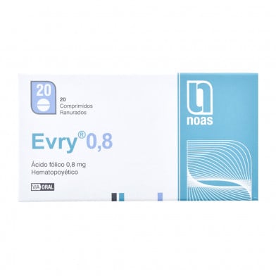 Evry 0.8 mg 20 Comprimidos Ranurados