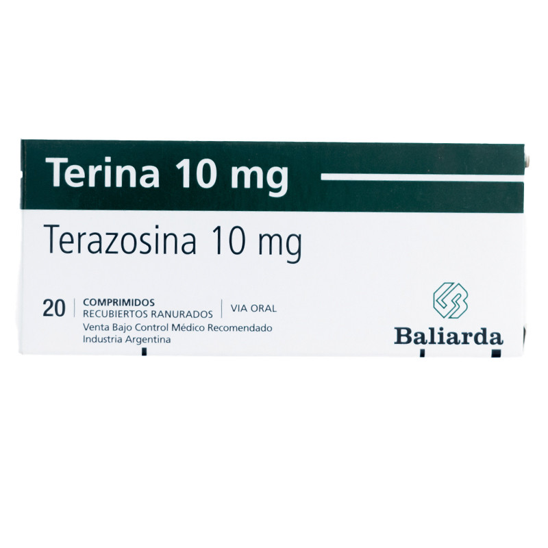 Terina 10 mg 20 Comprimidos Recubiertos Ranurados
