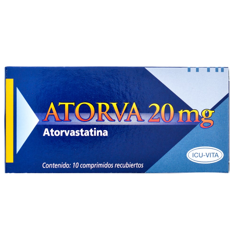 Atorva 20 mg 10 Comprimidos Recubiertos