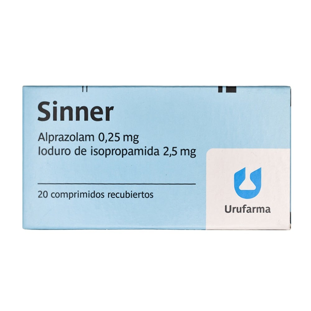 Sinner 0.25 mg/2.5 mg 20 Comprimidos Recubiertos