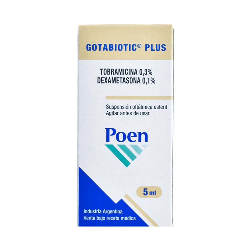 Gotabiotic Plus 0.3%/0.1%  Solucón Oftálmica 5 ml