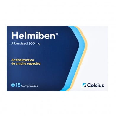 Helmiben 200 mg 15 Comprimidos