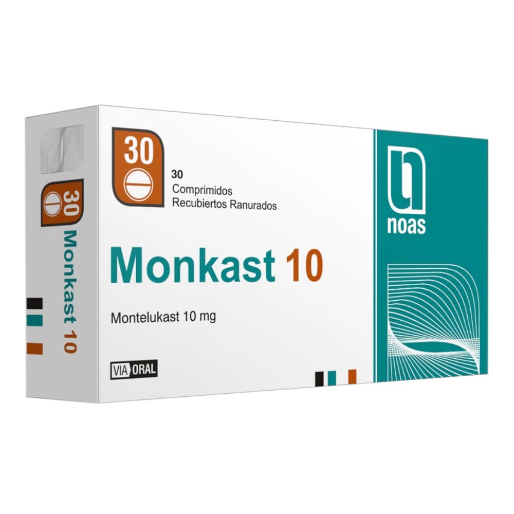 Monkast 10 mg 30 Comprimidos Recubiertos Ranurados 