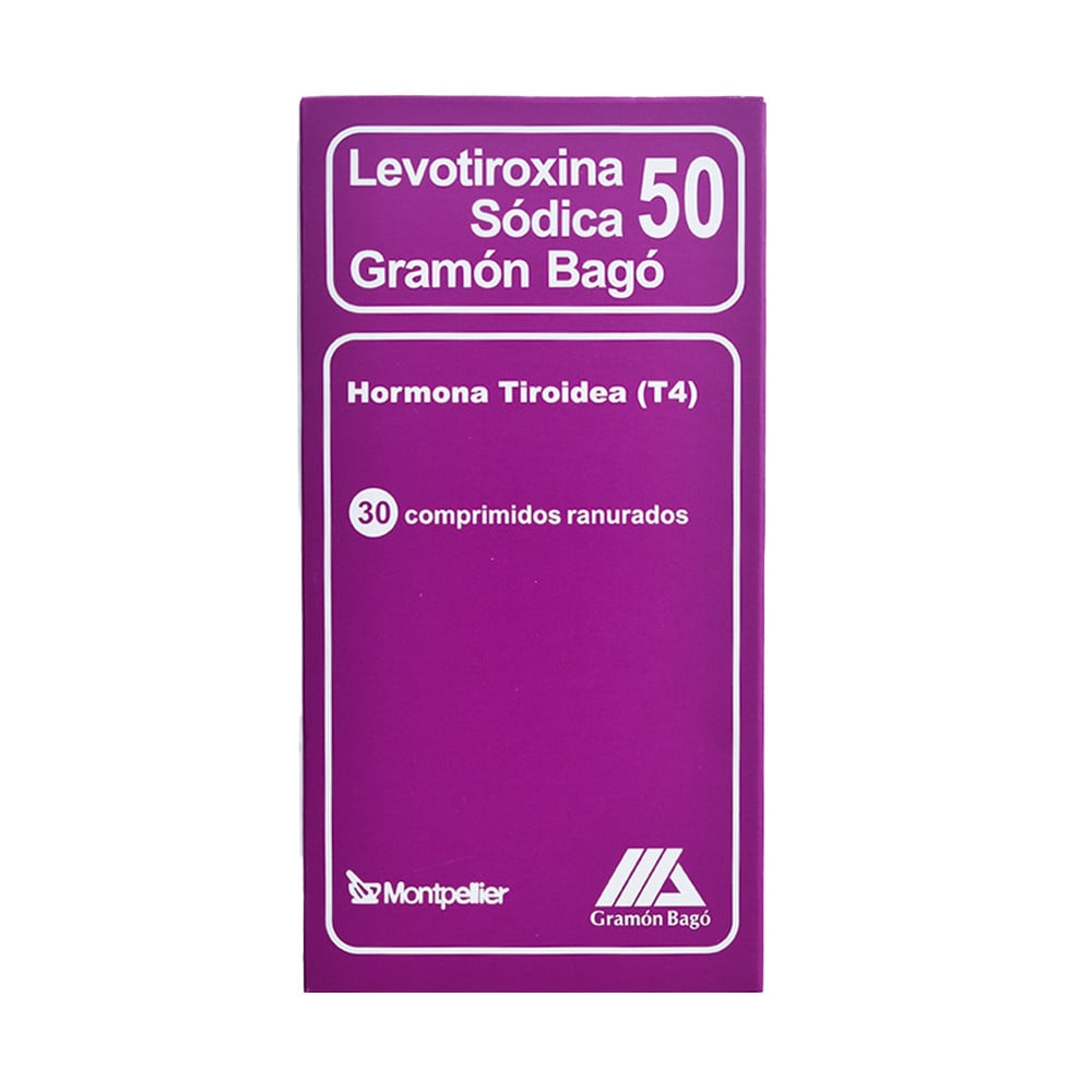 Levotiroxina 50 mcg 30 Comprimidos Ranurados