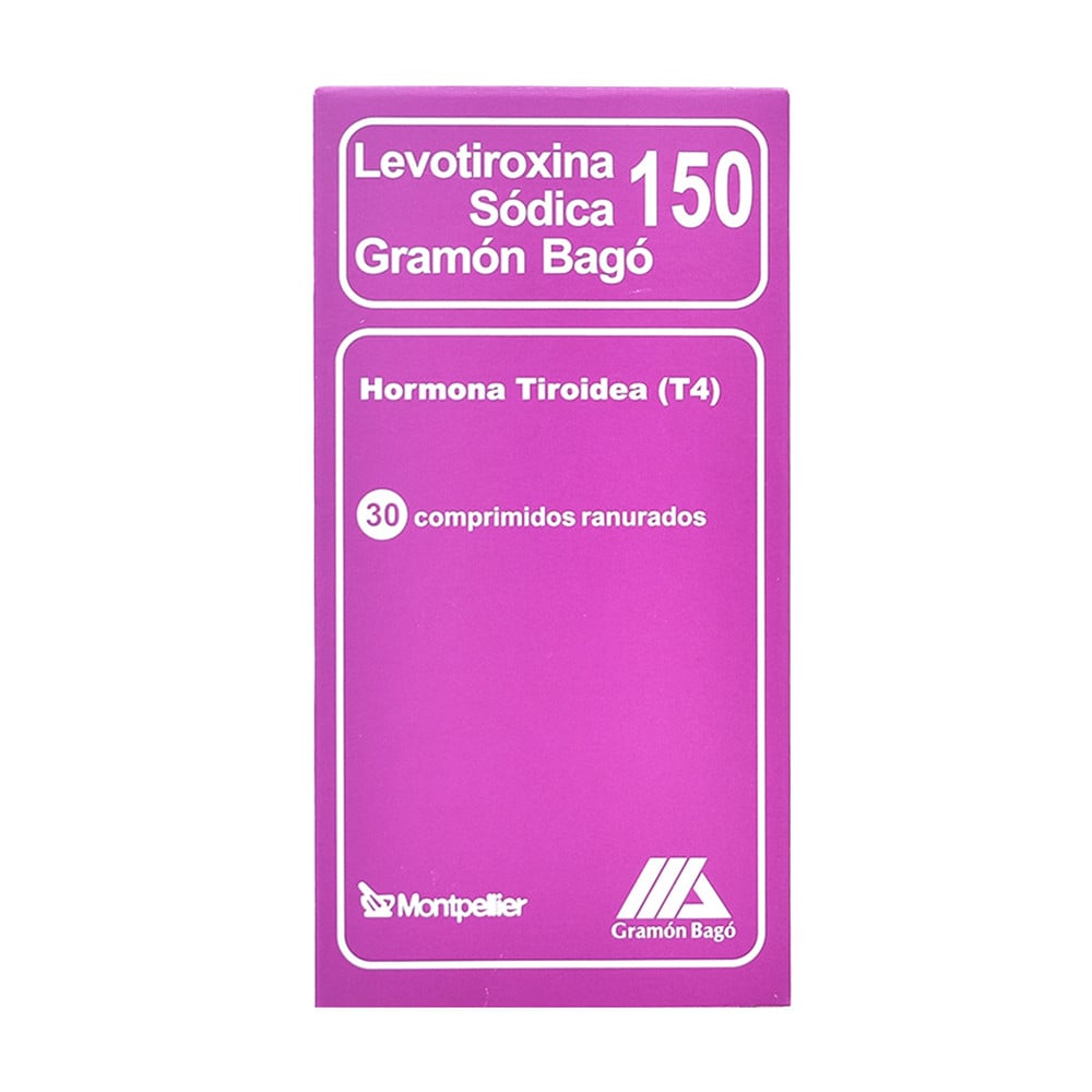 Levotiroxina 150 mcg 30 Comprimidos Ranurados