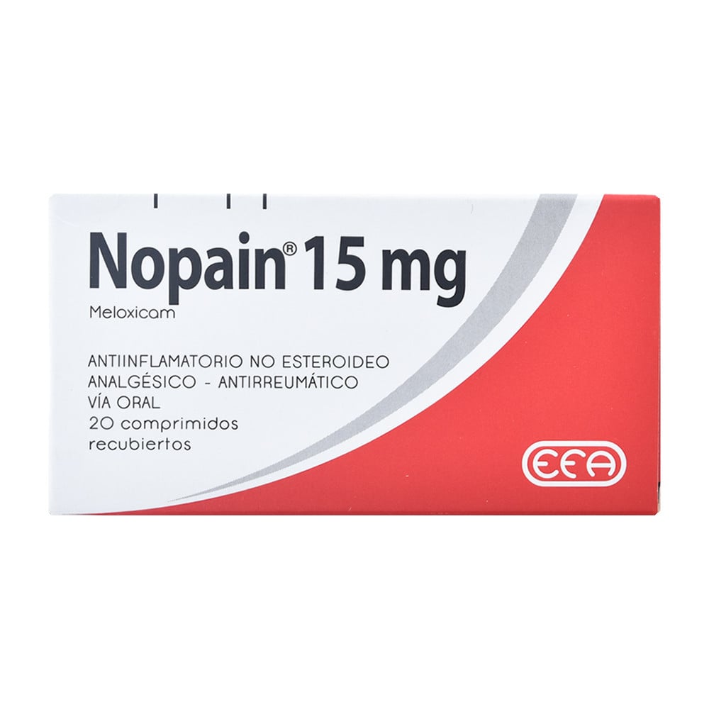 Nopain 15 mg 20 Comprimidos Recubiertos
