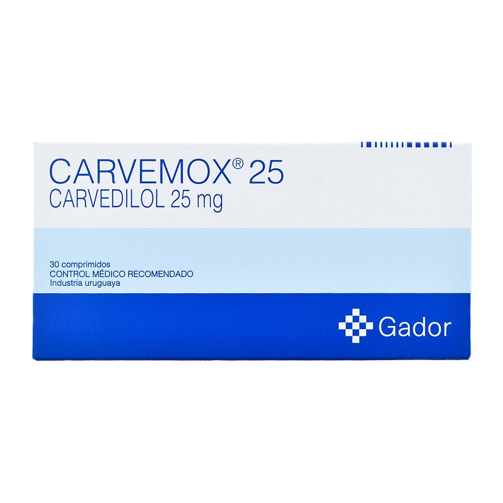 CARVEMOX 25 MG 30 COMPRIMIDOS