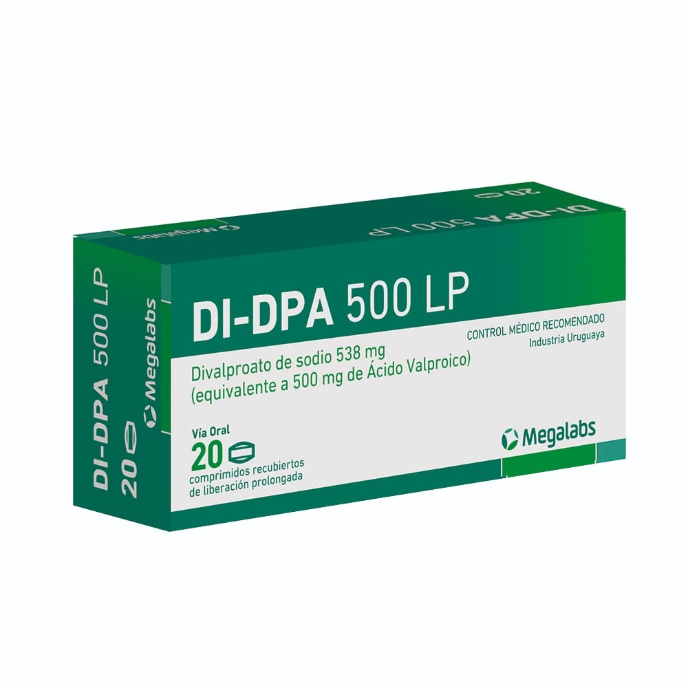 Di-DPA 500 mg 20 Comprimidos Recubiertos LP