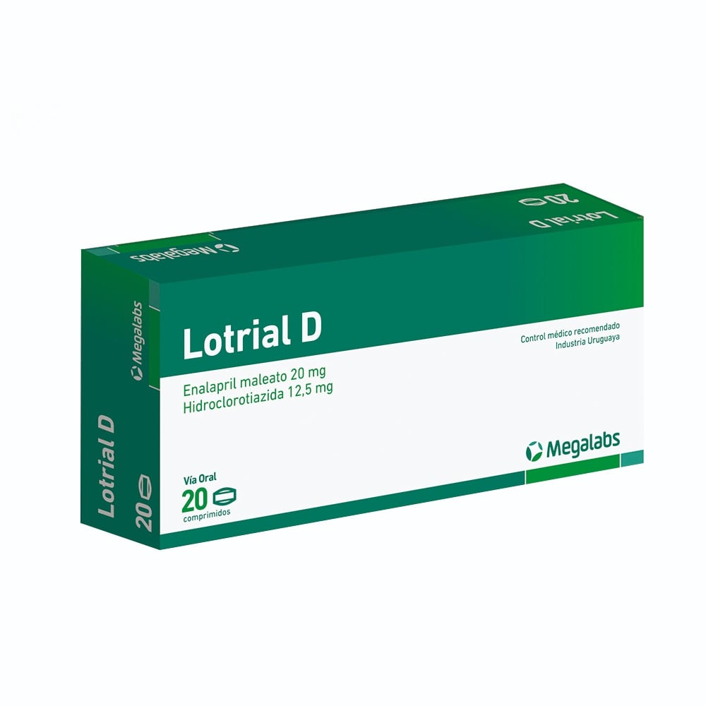 Lotrial D 20 mg/12.5 mg 20 Comprimidos