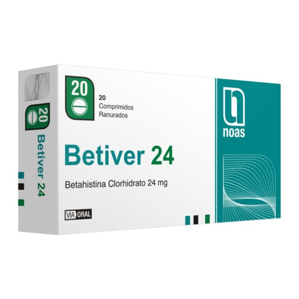 Betiver 24 mg 20 Comprimidos Ranurados