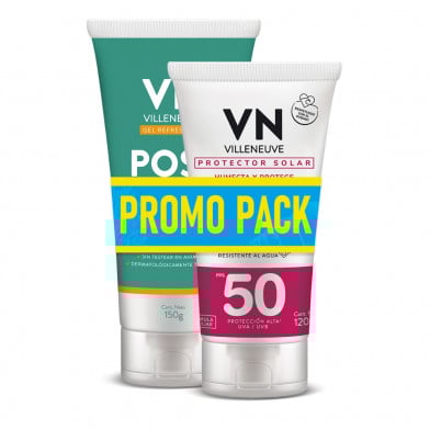 Protector Solar Villeneuve FPS50 120 g + Gel Post Solar 150 g