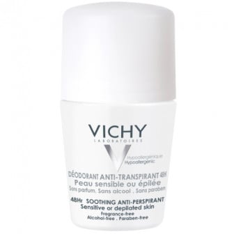 Desodorante y Antitranspirante en Roll On Vichy Piel Sensible 30 ml