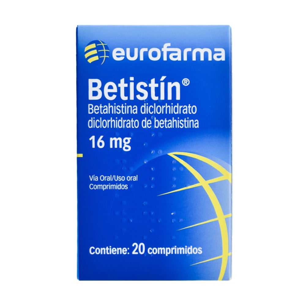 Betistin 16 mg 20 Comprimidos