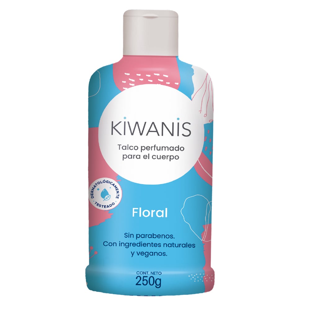 TALCO CORPORAL KIWANIS PERFUMADO FLORAL 250 GRS