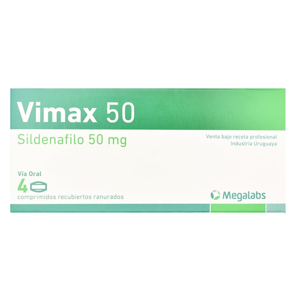 Vimax 50 mg Comprimidos Recubiertos Ranurados