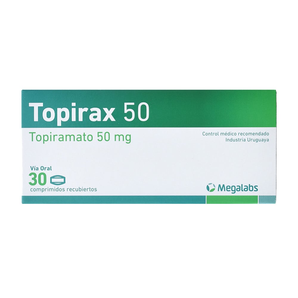 Topirax 50 mg 30 Comprimidos Recubiertos