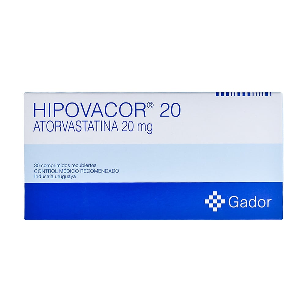 Hipovacor 20 mg 30 Comprimidos Recubiertos