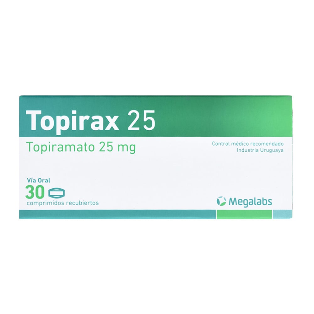 Topirax 25 mg 30 Comprimidos Recubiertos