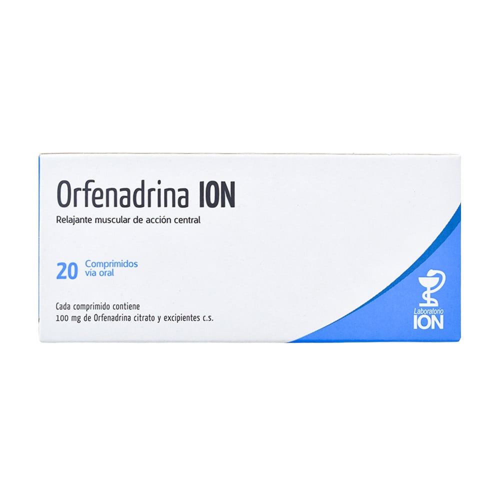 Orfenadrina ION 100 mg 20 Comprimidos