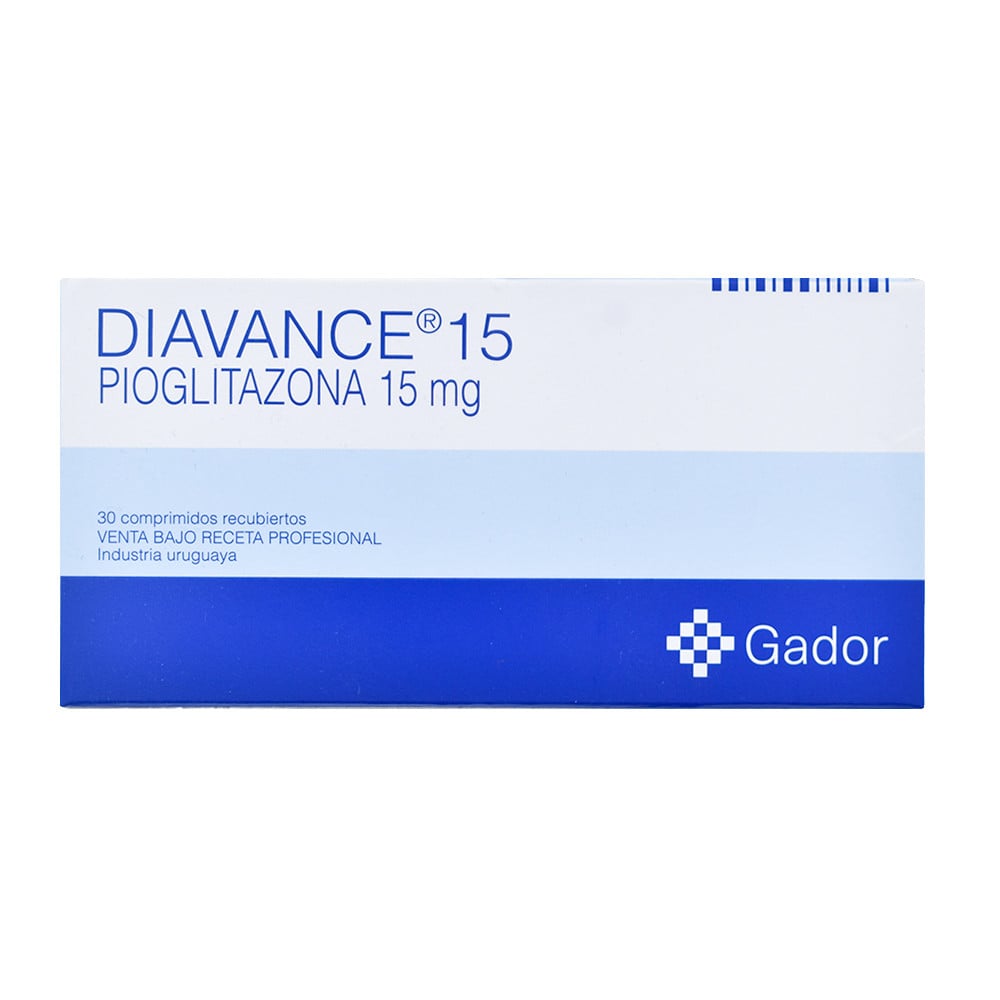 Diavance 15 mg 30 Comprimidos Recubiertos