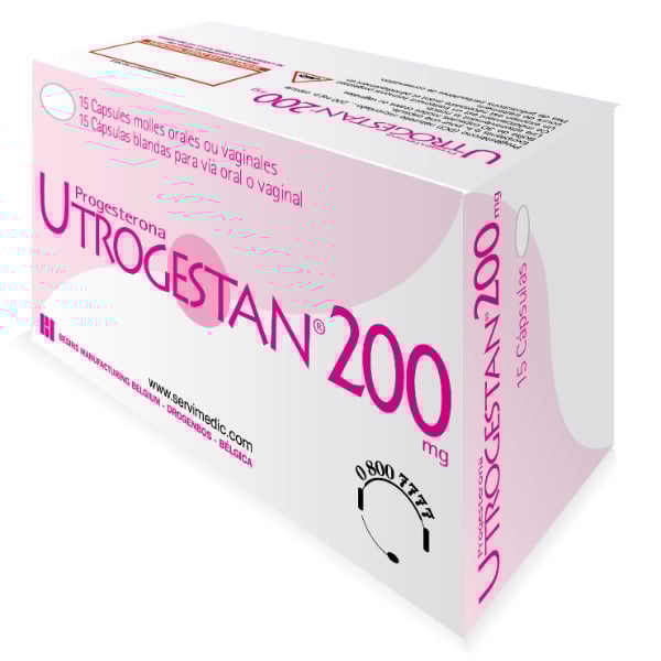 Utrogestan 200 mg 15 Cápsulas Blandas