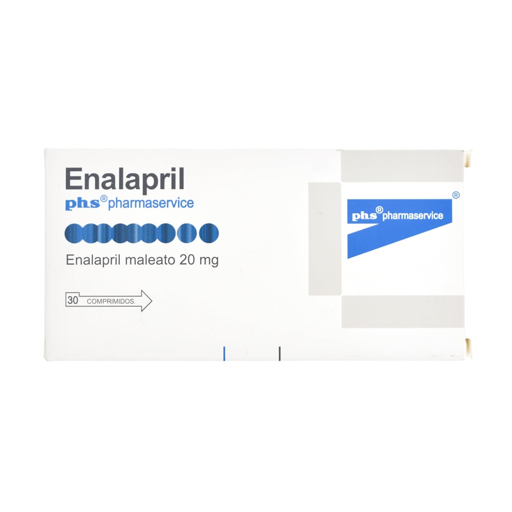 Enalapril Phs 20 mg 30 Comprimidos