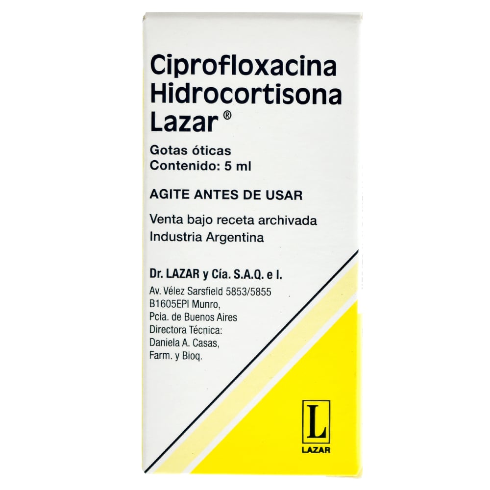 CIPROFLOXACINA LAZAR HC 5 ML