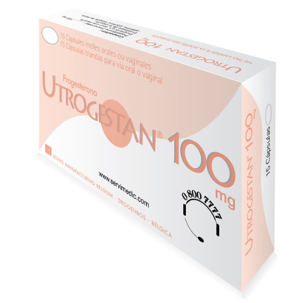 Utrogestan 100 mg 15 Cápsulas Blandas