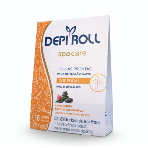 Bandas Depilatorias Depi-Roll Corporales Spa Care 8 Unidades