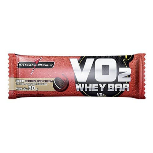Barra Proteica Vo2 Whey Bar Cookies & Cream 30 g