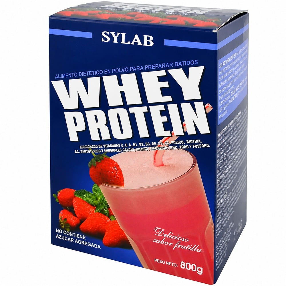 Whey Protein Sylab Frutilla 800 g