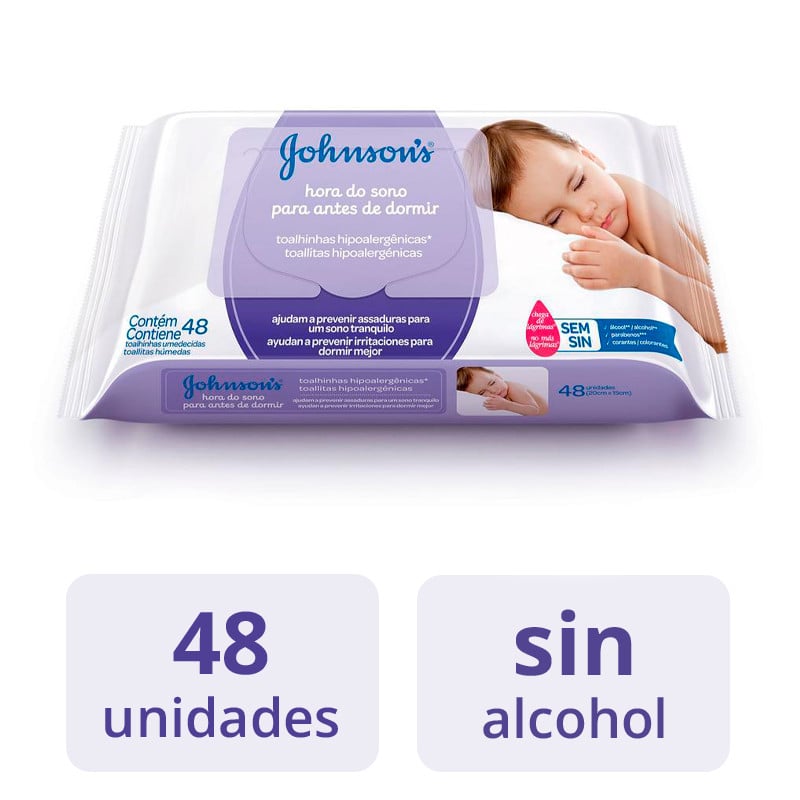 Toallitas Húmedas Johnson's Baby Dulces Sueños 48 Unidades