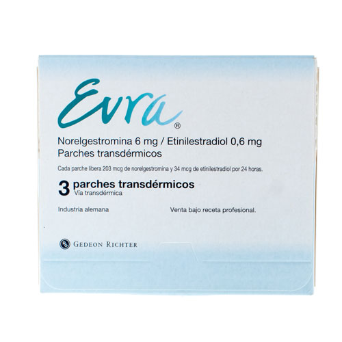 Evra 6 mg/0.6 mg 3 Parches Transdérmicos