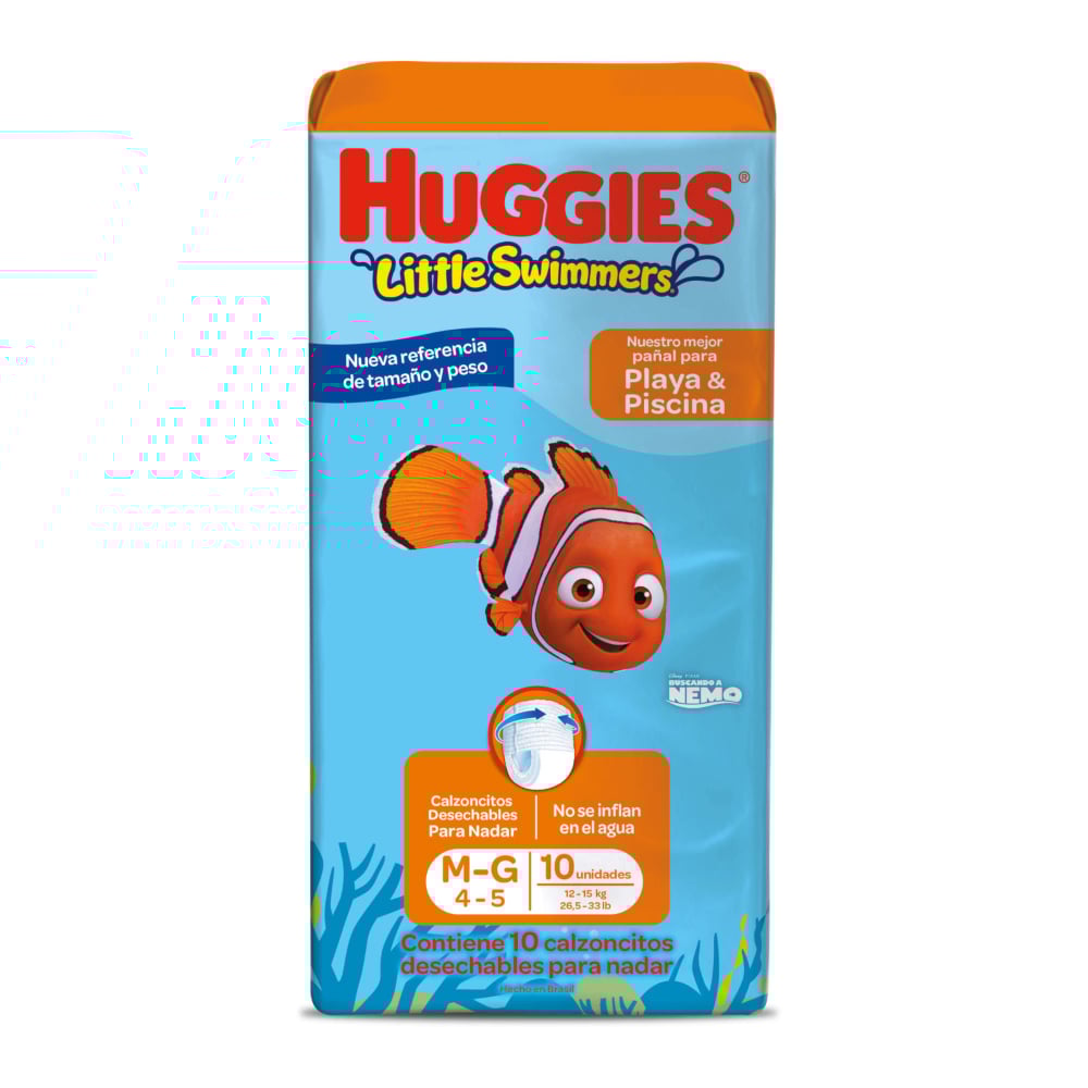 Pañales de Agua Huggies Little Swimmers Pants M-G 10 Unidades