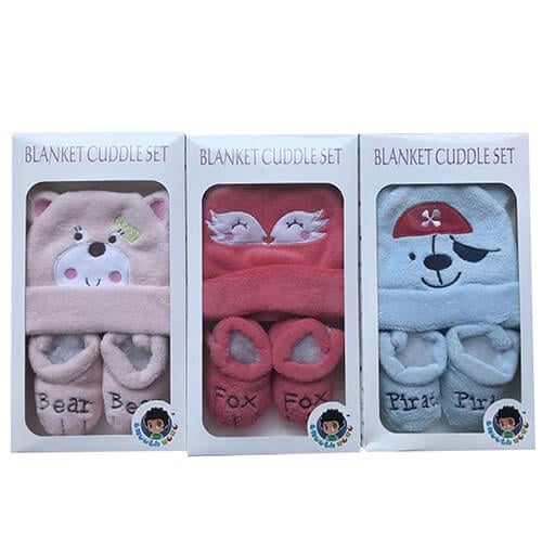 Set Gorro y Escarpines Akas de Polar 0 a 6 Meses