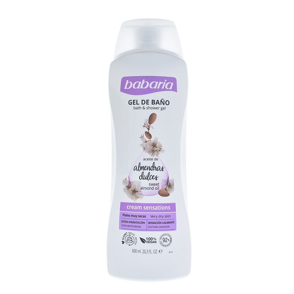 Gel de Ducha Babaria Almendras Corporal 600 ml
