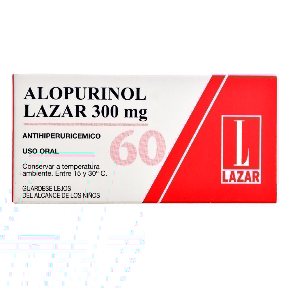 Allopurinol 300 mg 60 Comprimidos Lazar