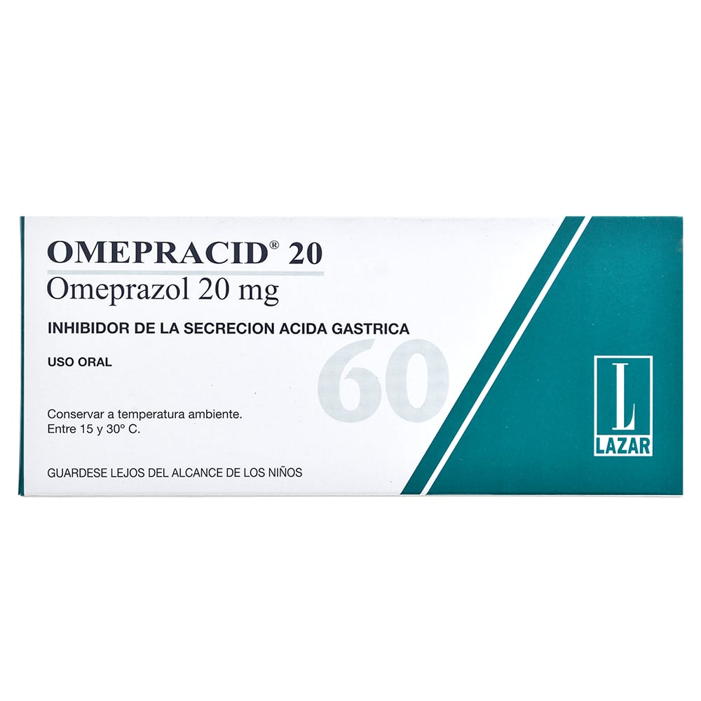 Omepracid 20 mg 60 Cápsulas Gastrorresistentes