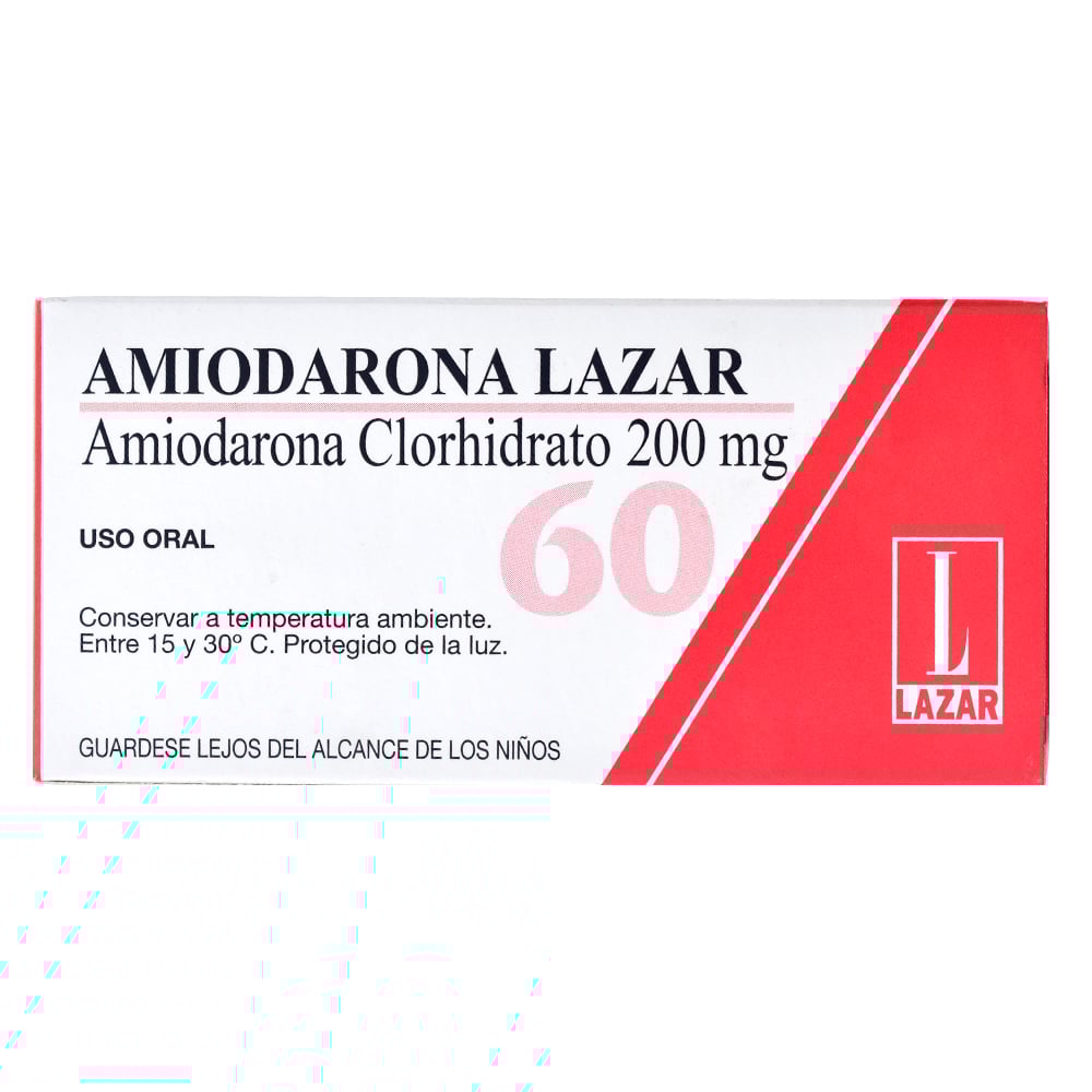 Amiodarona Lazar 200 mg 60 Comprimidos