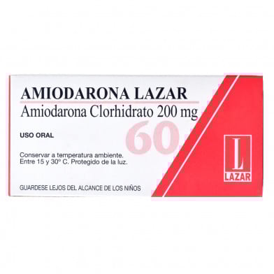 Amiodarona Lazar 200 mg 60 Comprimidos