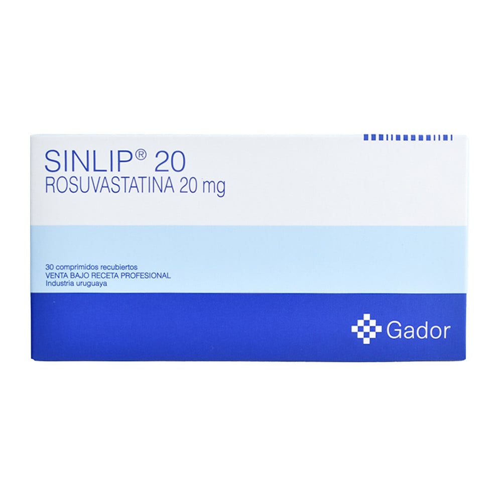 Sinlip 20 mg 30 Comprimidos Recubiertos