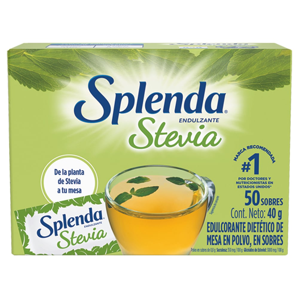 Endulzante Splenda Stevia 50 Sobres