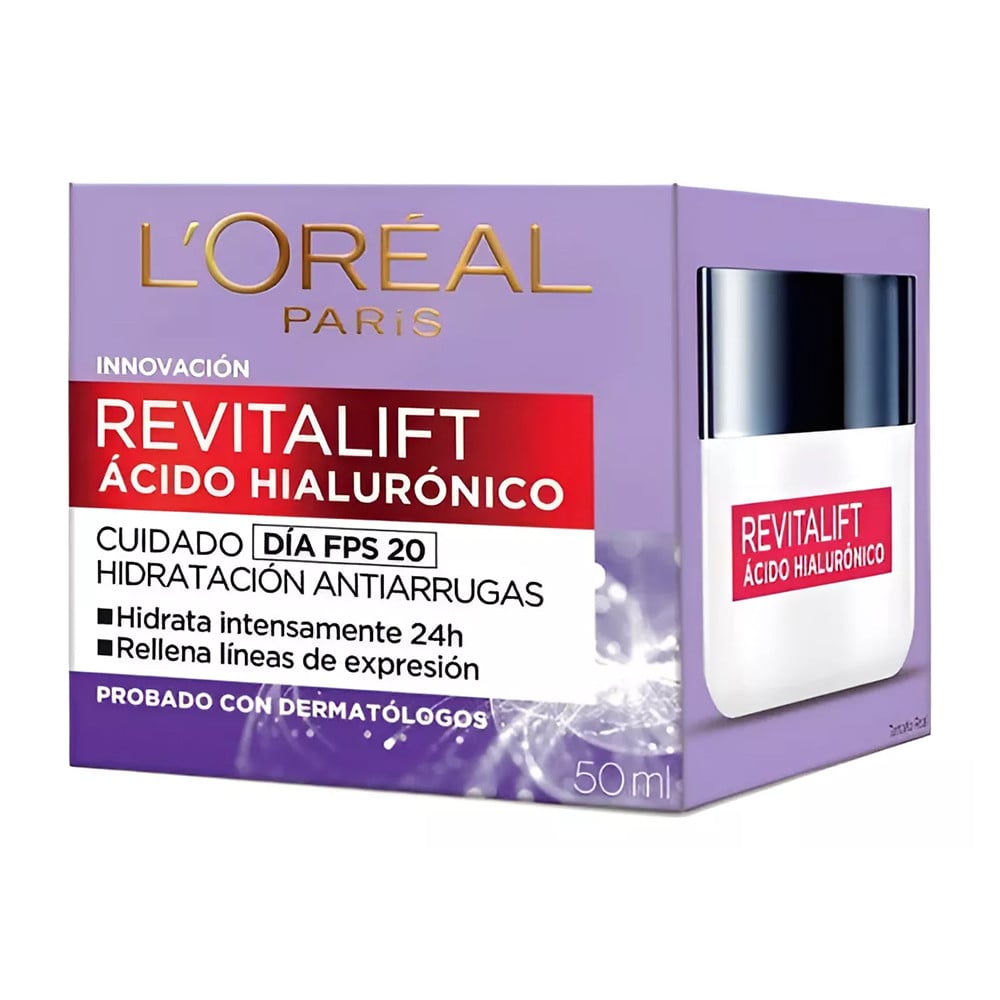 Crema L'Oréal Paris Dermo Expertise Revitalift Día Ácido Hialulrónico 50 ml