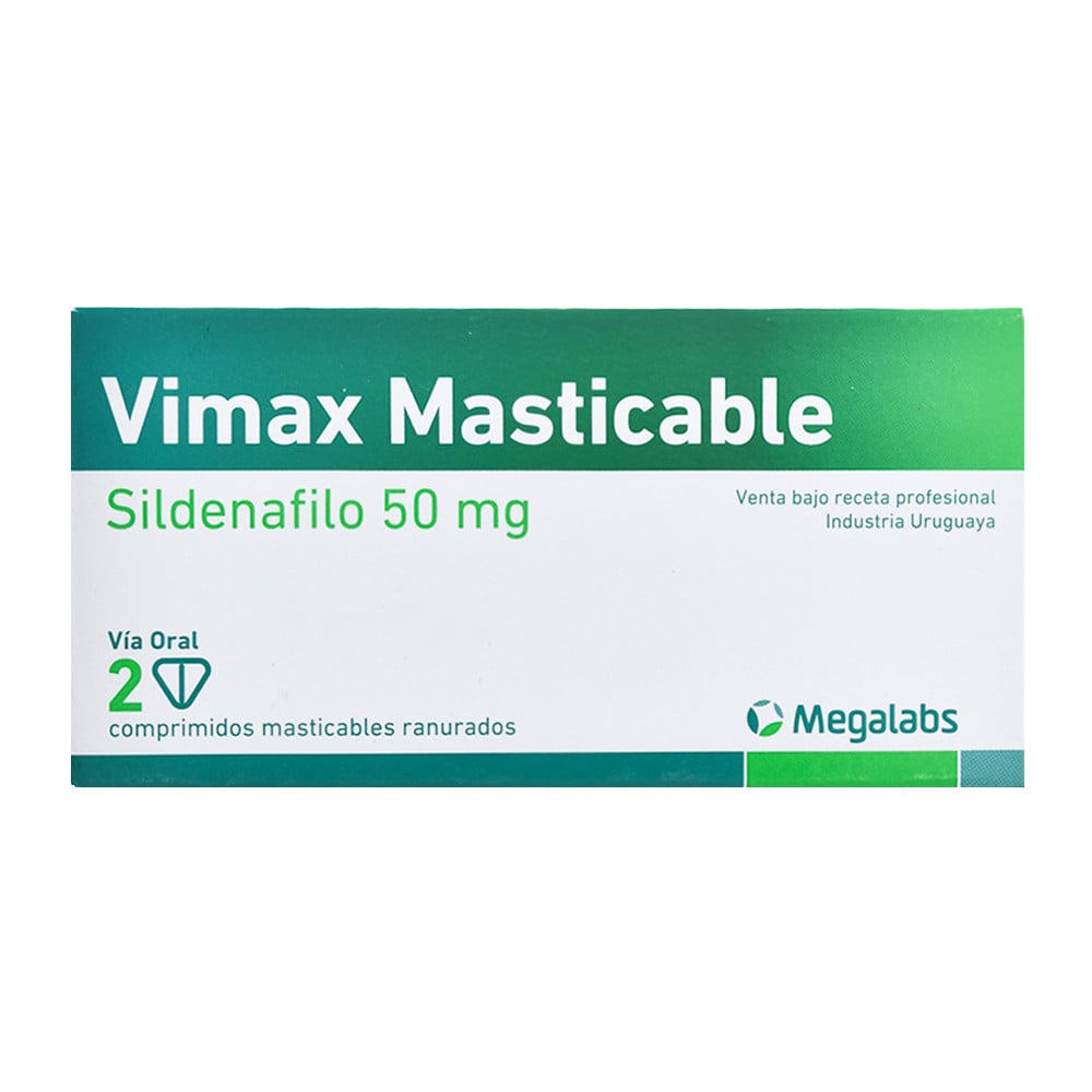 VIMAX MASTICABLE 50 MG 2 COMPRIMIDOS