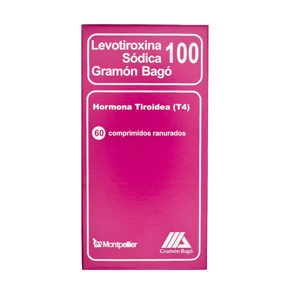 Levotiroxina 100 mcg 60 Comprimidos Ranurados