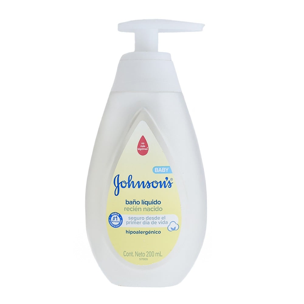 Jabón de Baño Líquido Johnson's Baby para Recién Nacido 200 ml